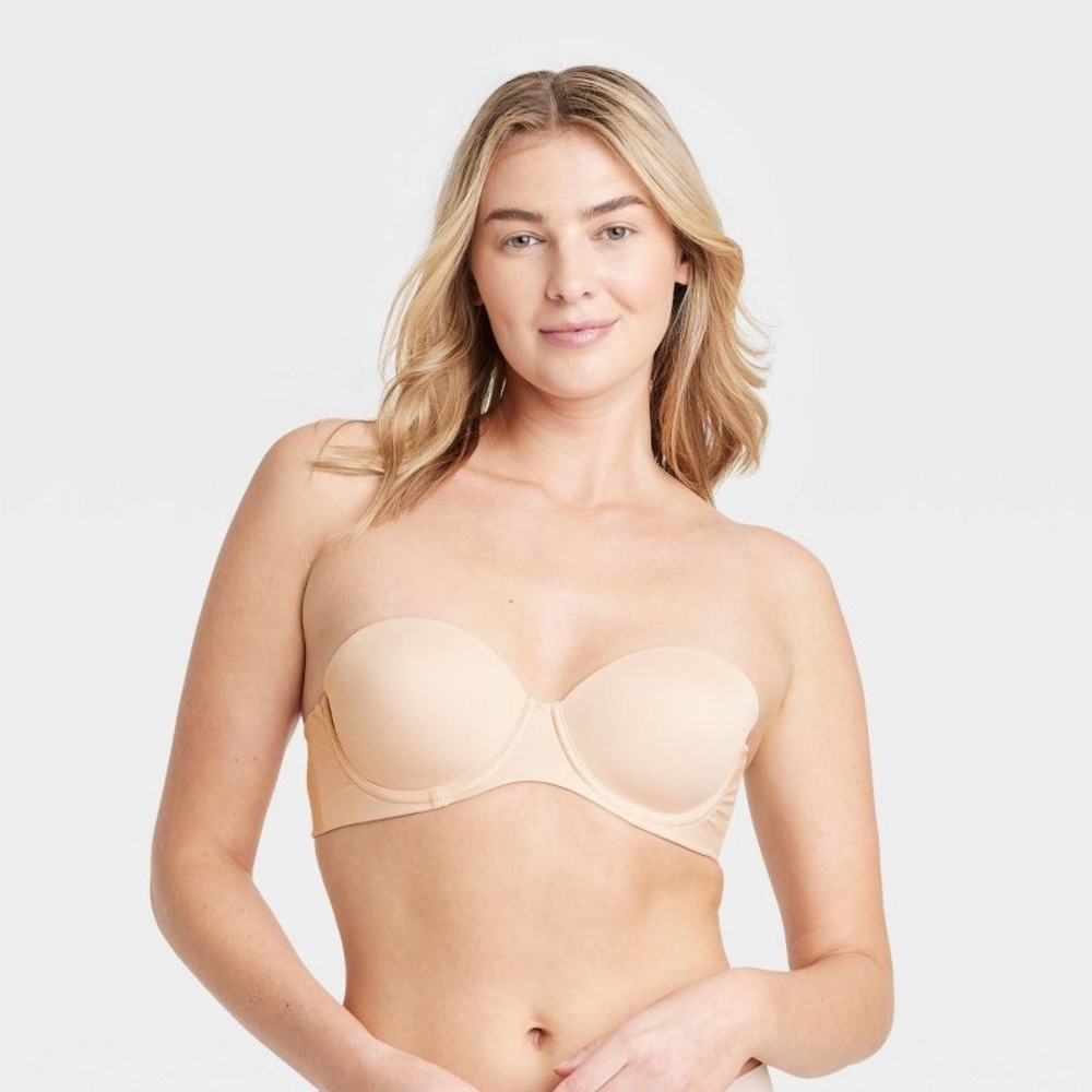 Auden | Women's Lightly Lined Strapless Bra - NWT
